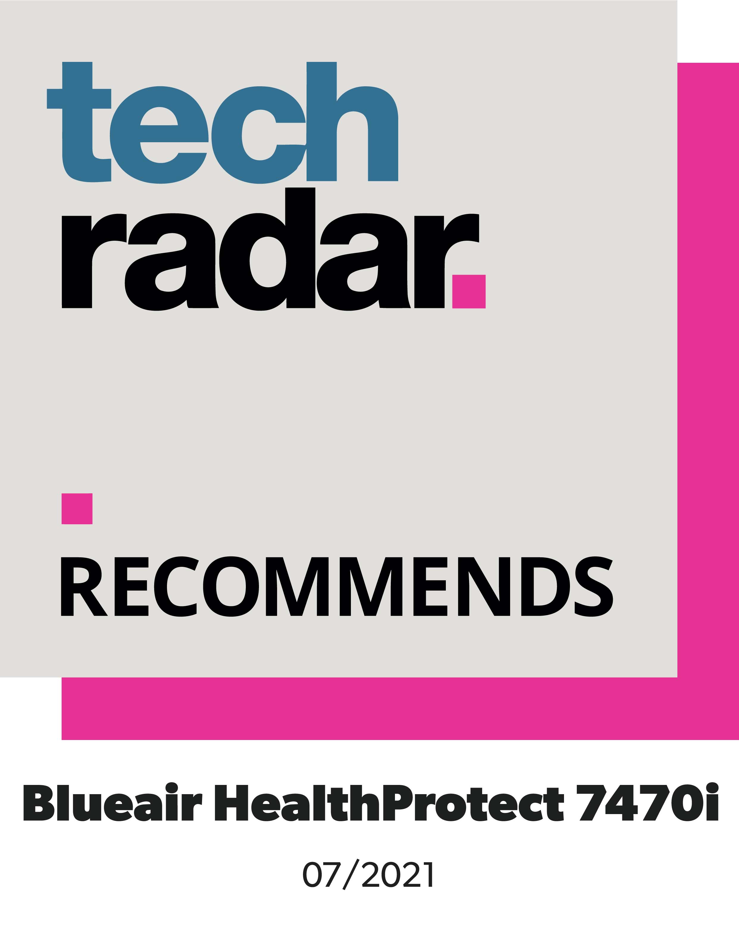 TechRadar rekommenderar Blueair HealthProtect 