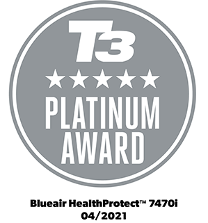 T3 Platinum Award till Blueair Healthprotect luftrenare