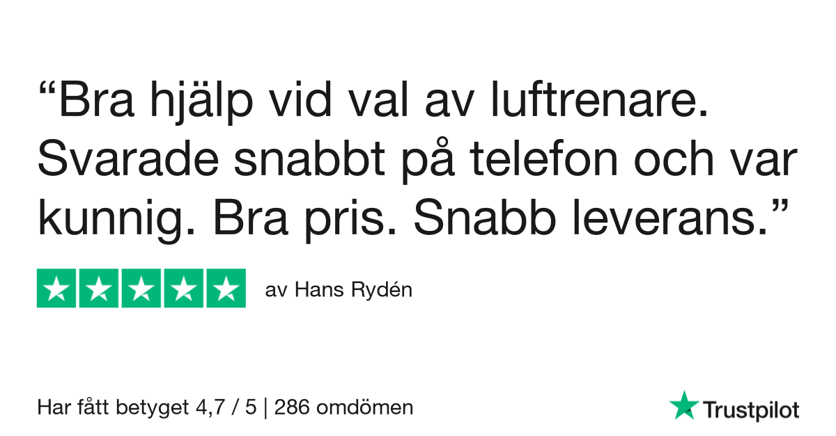 kundrecension från trustpilot