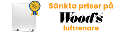 Sänkta priser på Wood´s luftrenare