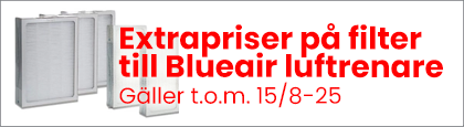Extrapris på Blueair-filter