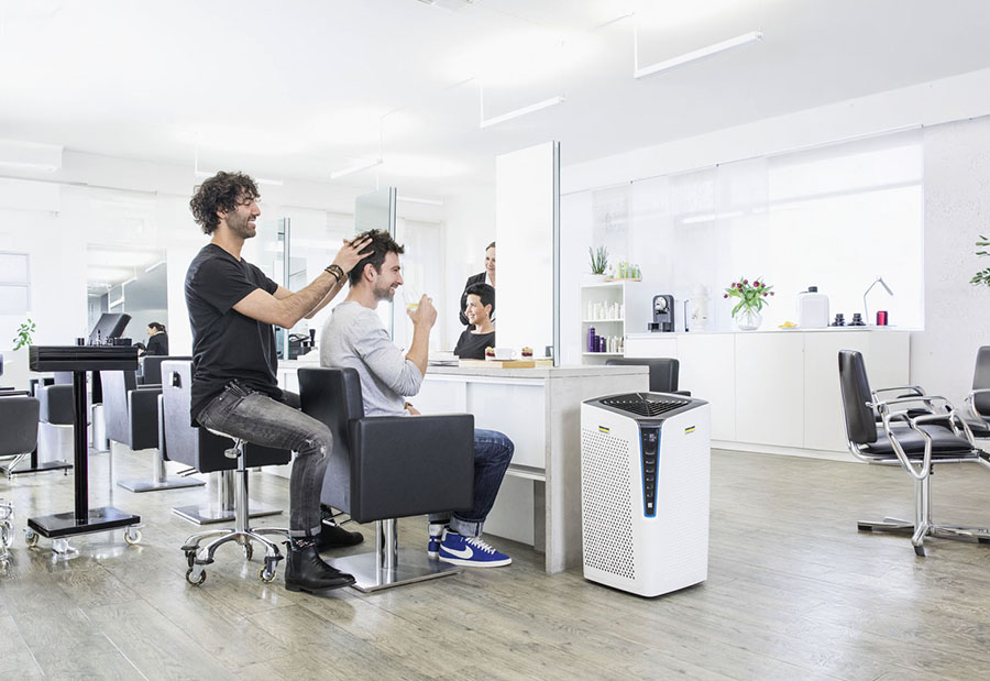 Fris&ouml;rsalong med en K&auml;rcher AF100 luftrenare