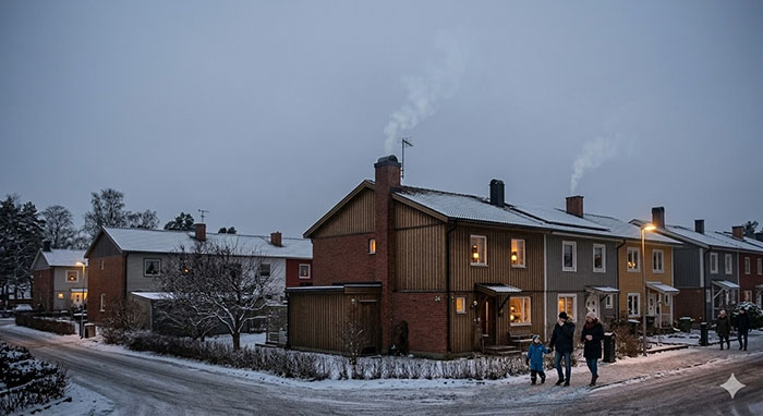 Eldning &auml;r vanligt i villakvarter