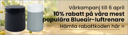 10% rabatt på Blueair luftrenare