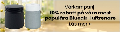 10% rabatt på Blueair luftrenare