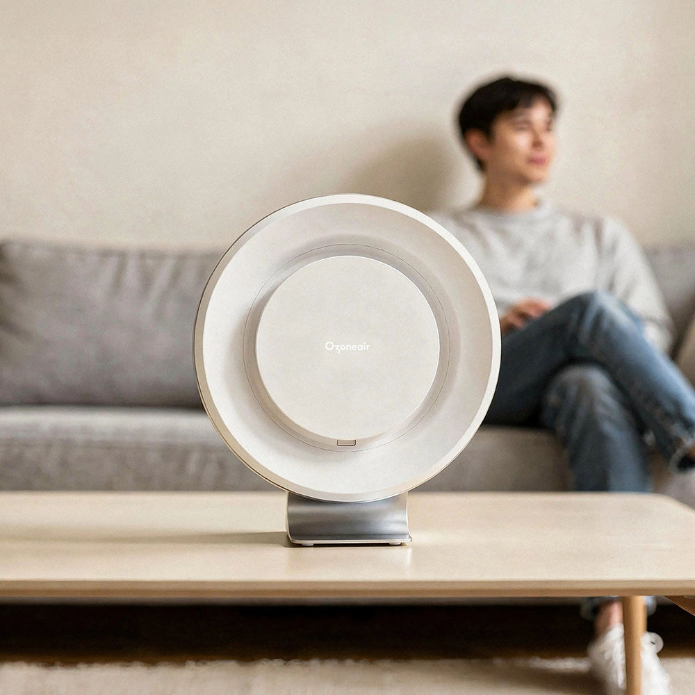 Purify p&aring; ett bord i ett vardagsrum