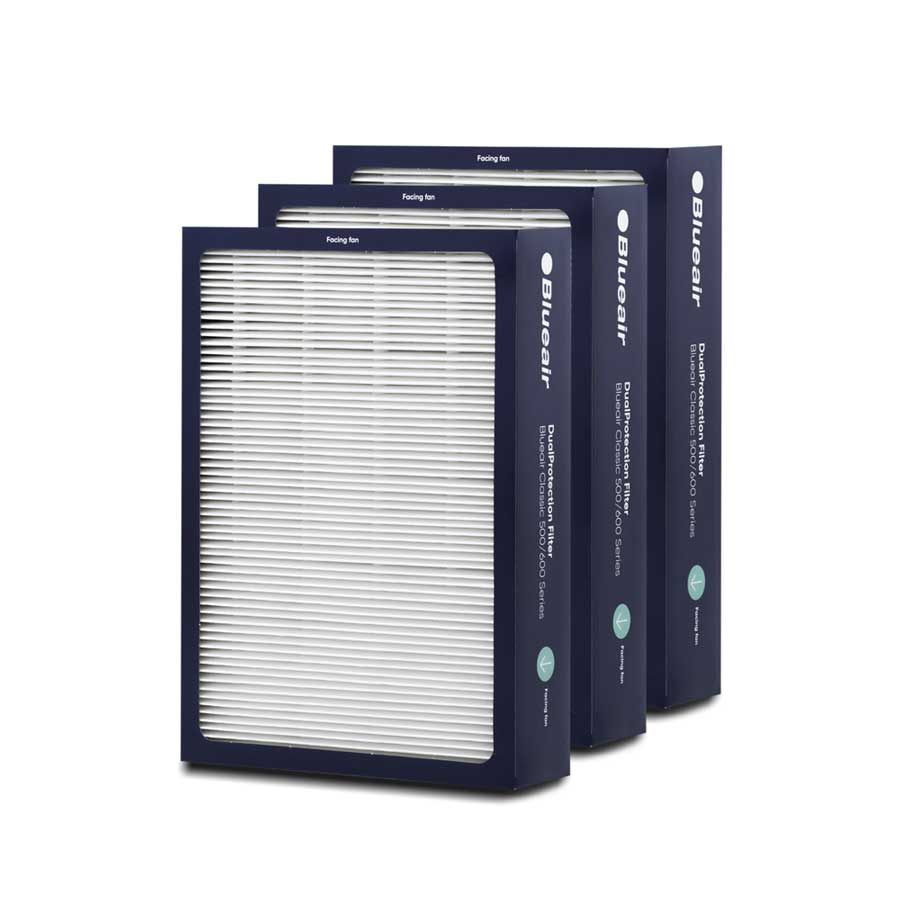DualProtection-filter Blueair Classic 500/600-modeller (1 set)