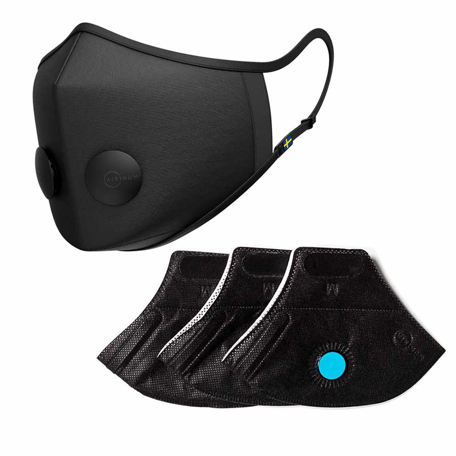 Airinum Urban Air Mask 2.0 S Onyx Black + Filterpaket