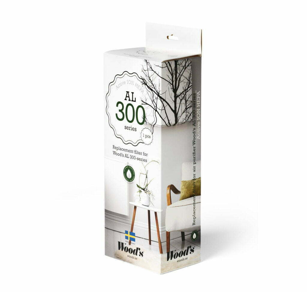 Wood’s Active ION HEPA filter för 300-serien, 2 pack
