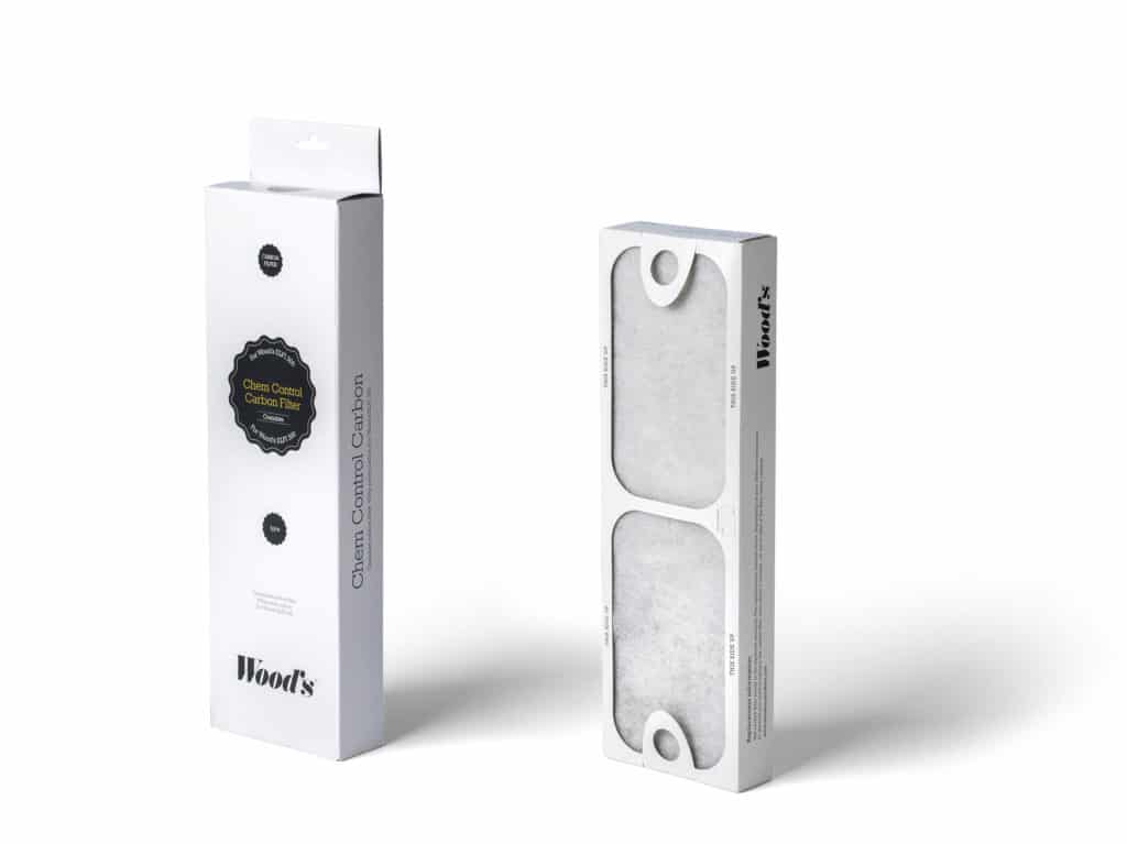 Wood’s Carbon Granulate Filter 300-series, 2 pack