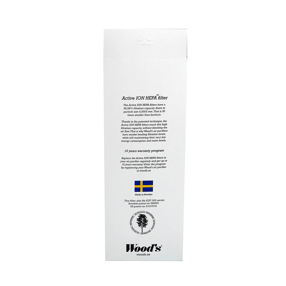 Wood’s Active ION HEPA filter för 300-serien, 2 pack