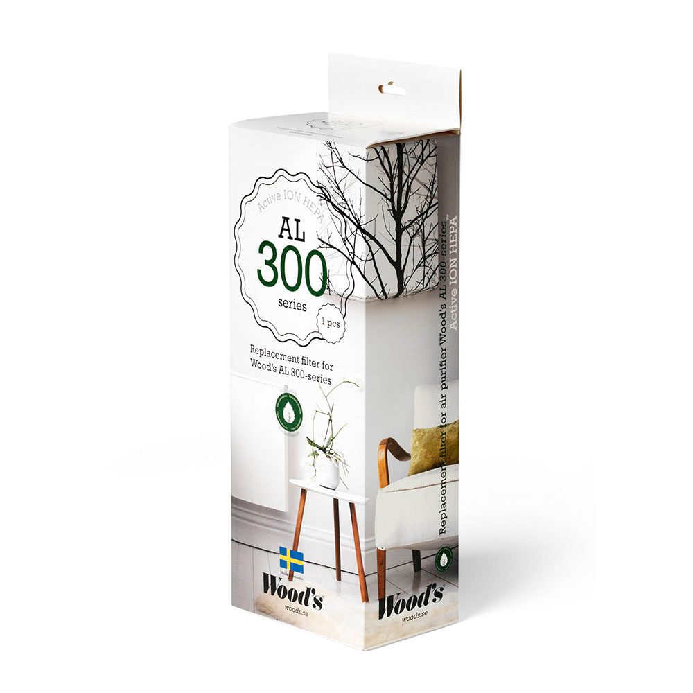 Wood’s Active ION HEPA filter för 300-serien, 2 pack